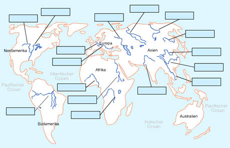 Flusse Der Welt Karte